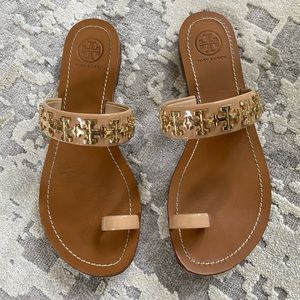 Tory Burch Val Patent Toe Ring Sandal